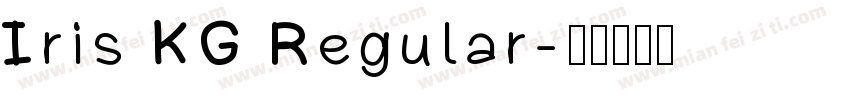 Iris KG Regular字体转换